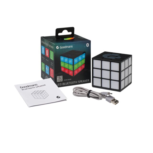 Goodmans GBTSPKCUBE Bluetooth Speaker