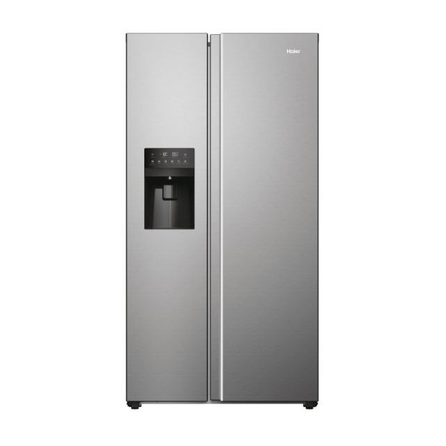Haier HSR5918DIMP American Style Fridge Freezer
Freestanding, No Frost, Light Led, Class D, Platinum
