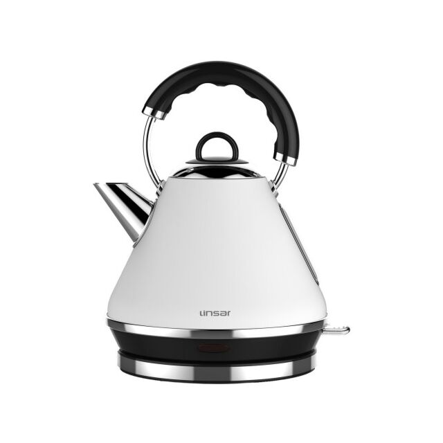 Linsar PK117WHITE 1.7 Litre Pyramid Kettle - White