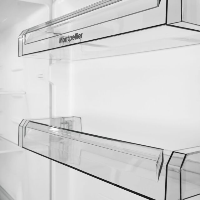 Montpellier MNF167ES 54Cm Wide, 167Cm Tall Frost Free Fridge Freezer Silver
