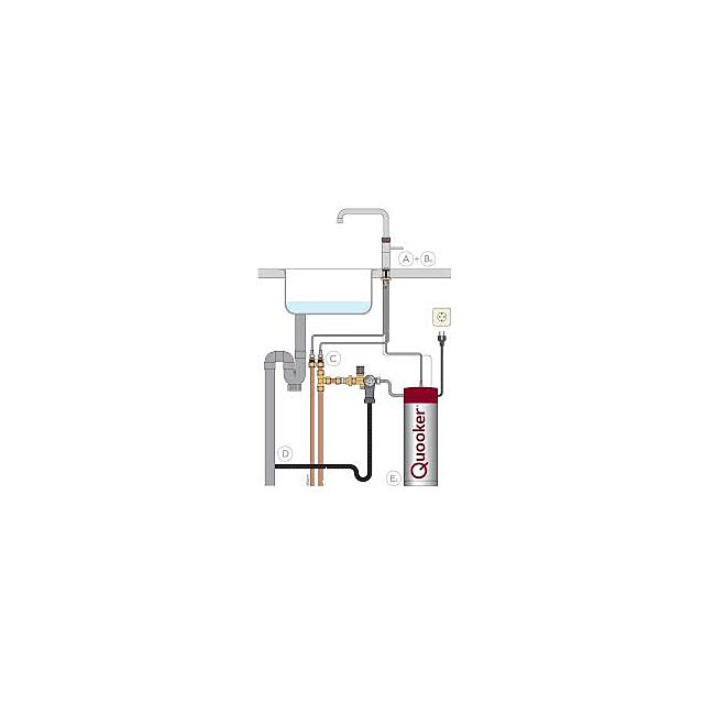 Quooker 3XCHR PRO3 Flex chrome