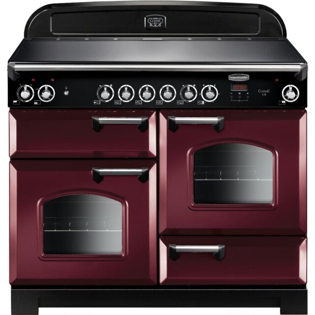 Rangemaster CLA110ECCY/C 117530 CLASSIC 110 CERAMIC CRANBERRY CHROME