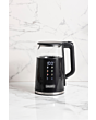 Haden 1.7L Black Touch Screen Glass Kettle with Safety Features