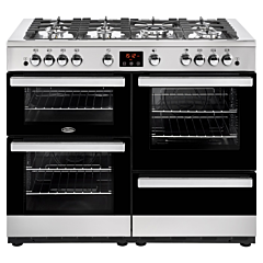 Belling 444411732  X90G 90cm Gas Rangecooker with Double Oven and Gas Hob - Black