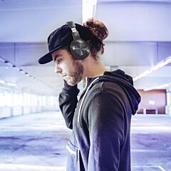 Hama 00184100 Spirit Calypso" Bluetooth Headphones, Over-Ear, Bass Boost, Foldable, Blk 