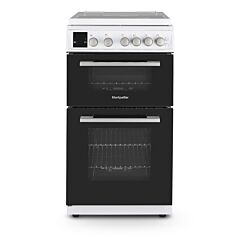 Montpellier MDOG50LW 50cm Gas Double Oven With Lid White - LPG Jets Included