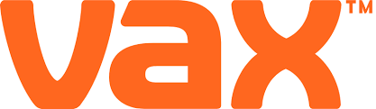 For more on VAX, click here. VAX logo.